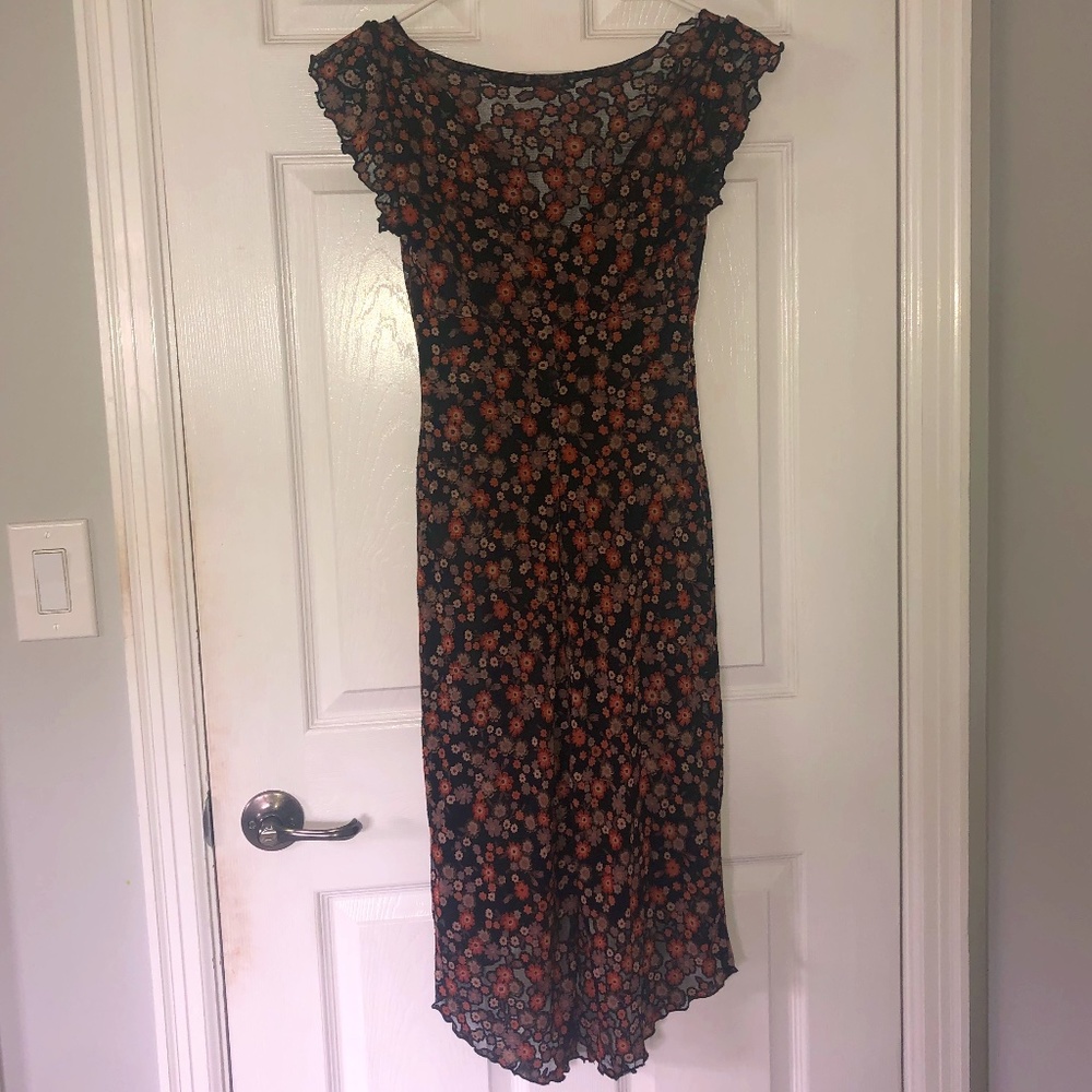 Floral Pattern Casual Dress